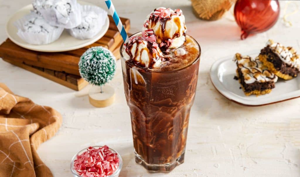Peppermint Coke Float