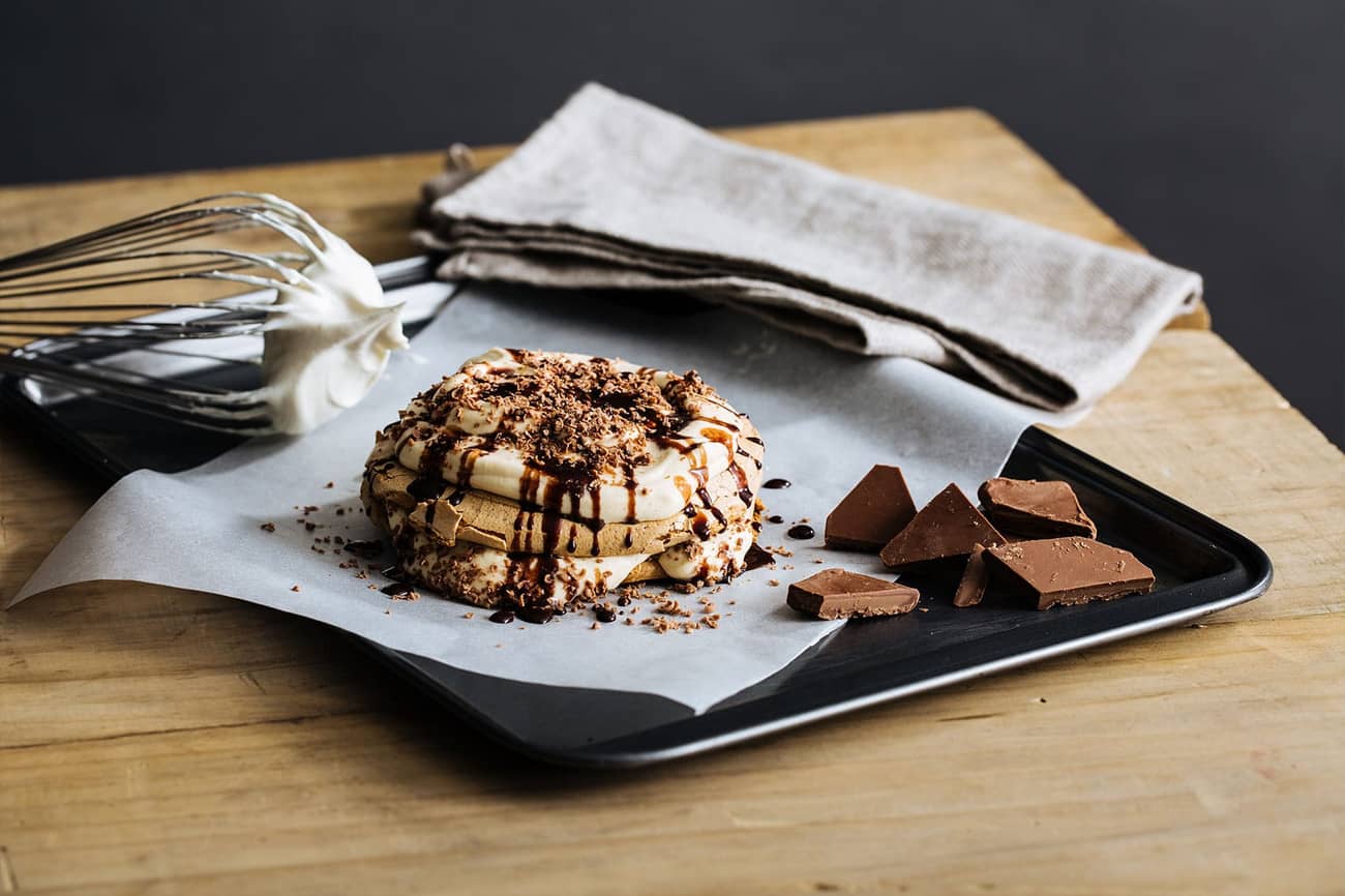 Kahlua-Infused Tiramisu Pavlova