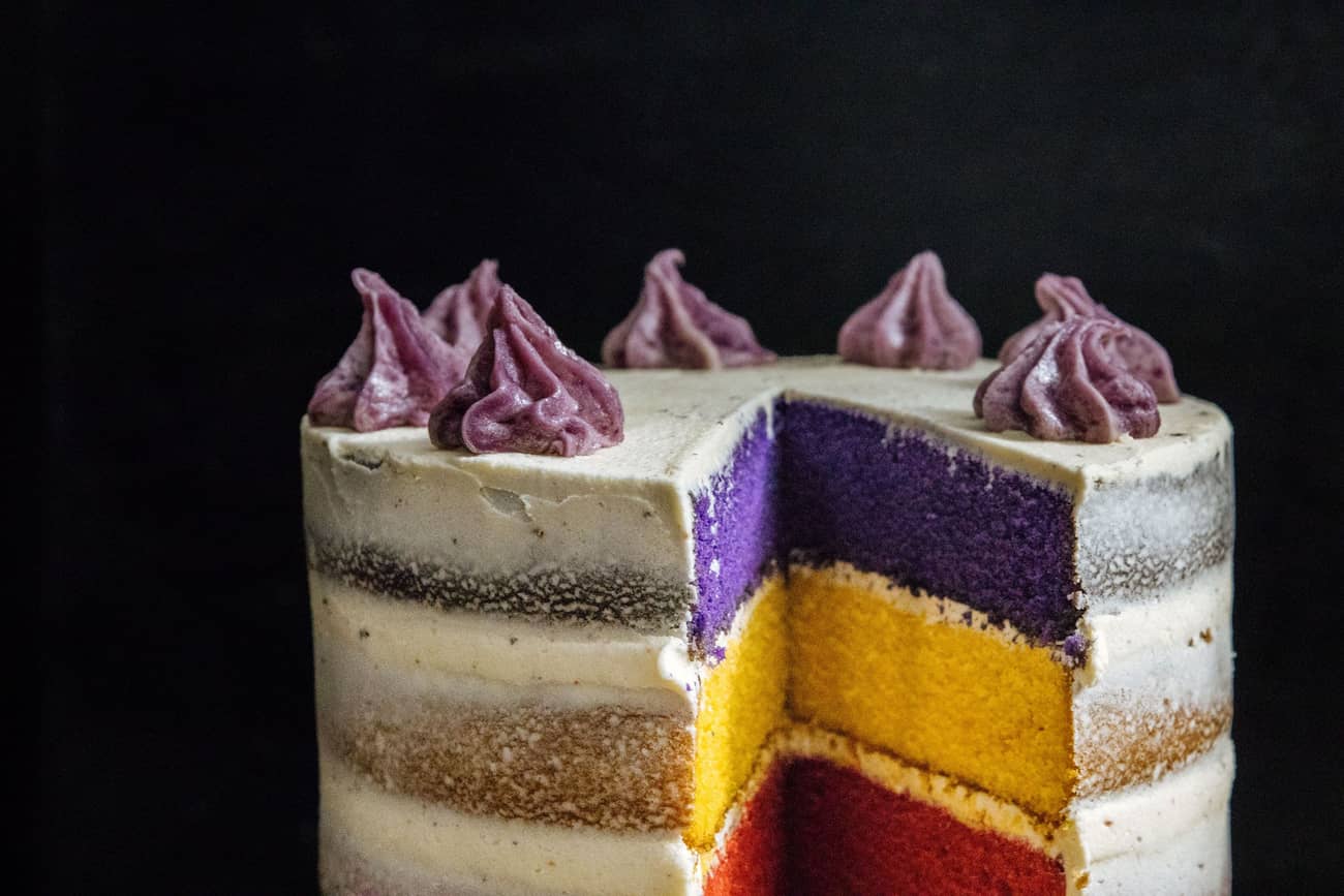 Ube-Langka-Coconut Sapin-Sapin Layer Cake