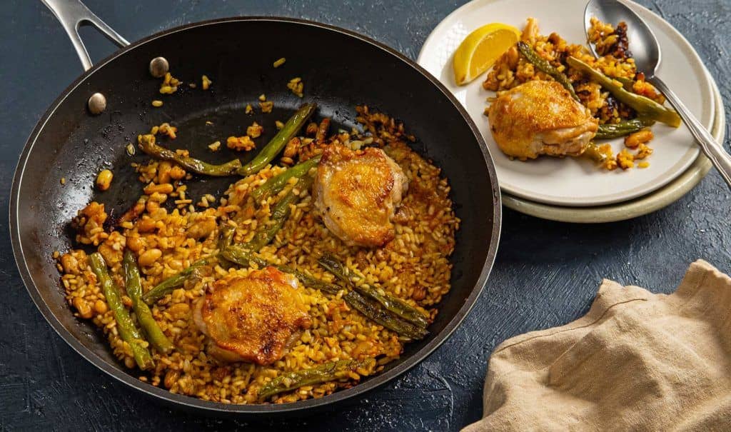 Stovetop Paella Valenciana