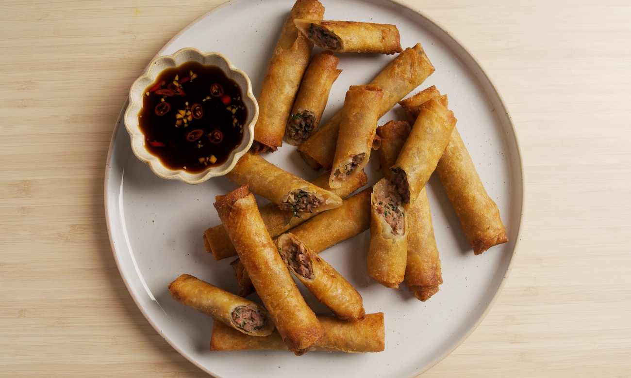 Pork and Kuchay Lumpia