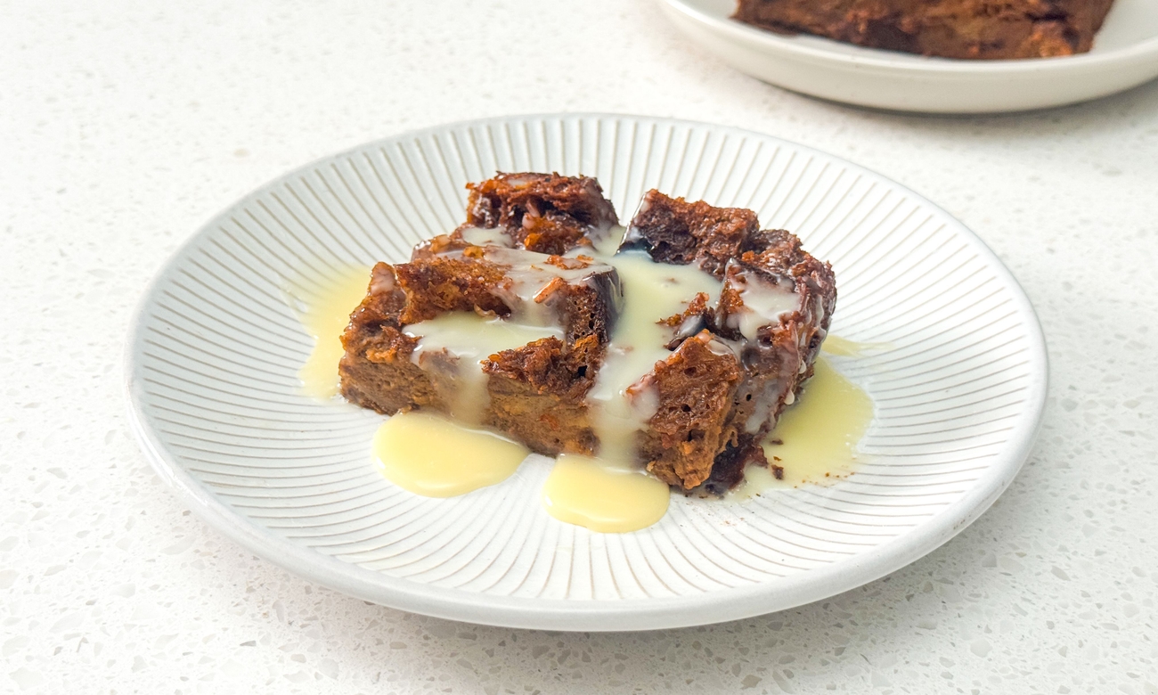 Thai Milk Tea Bread Pudding