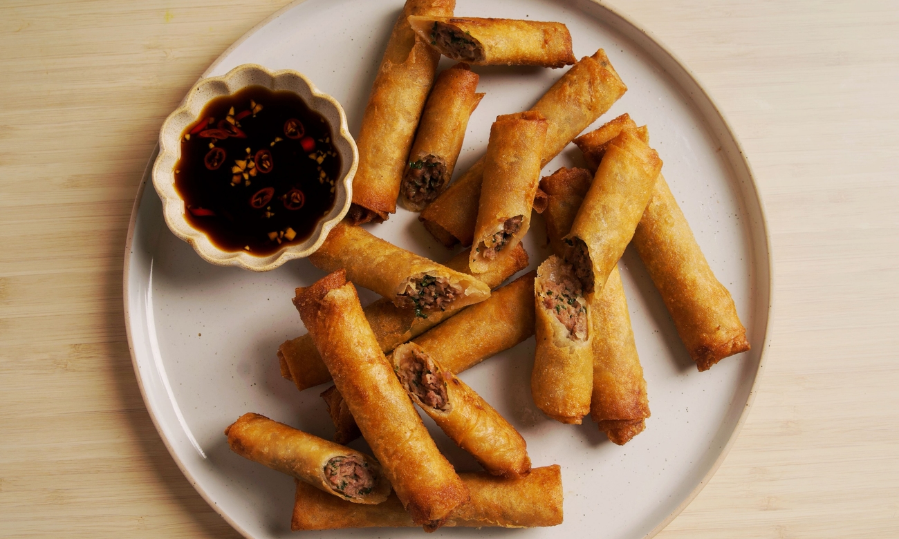 Pork and Kuchay Lumpia