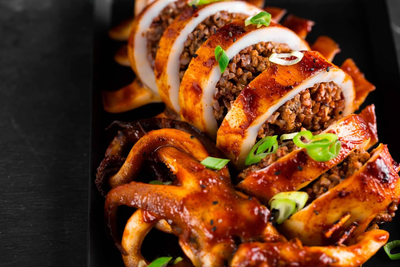 Korean Grilled Stuffed Squid