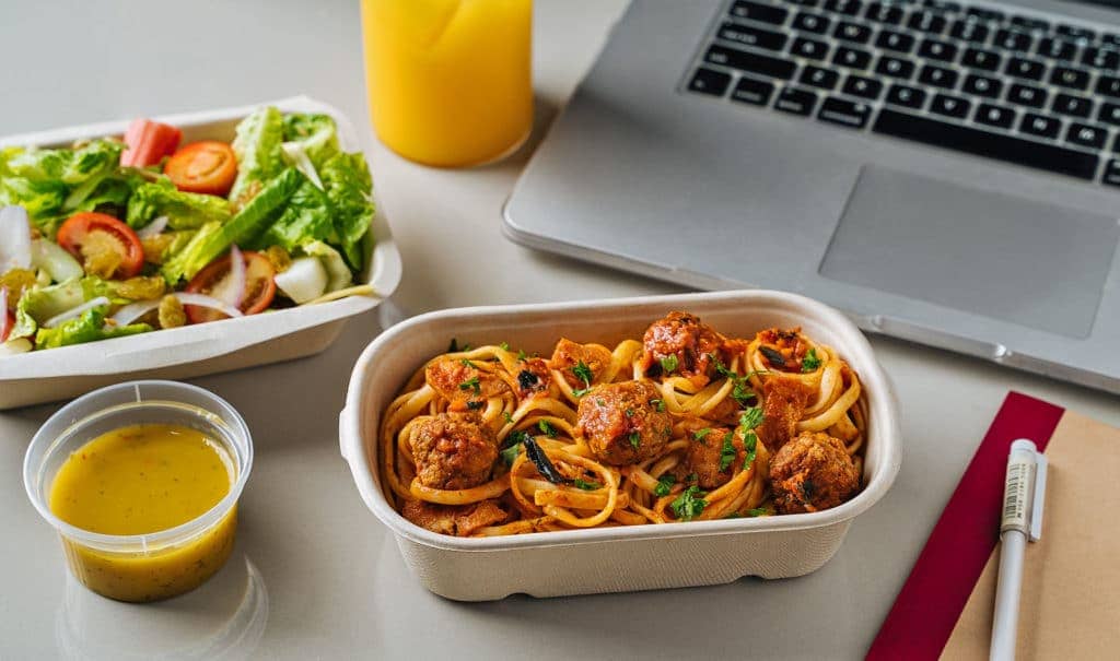 Healthy Chicken Meatball Pasta