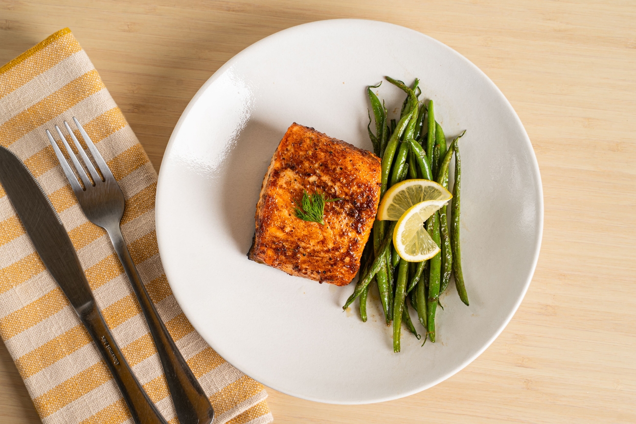 Air-Fryer Mayo Salmon
