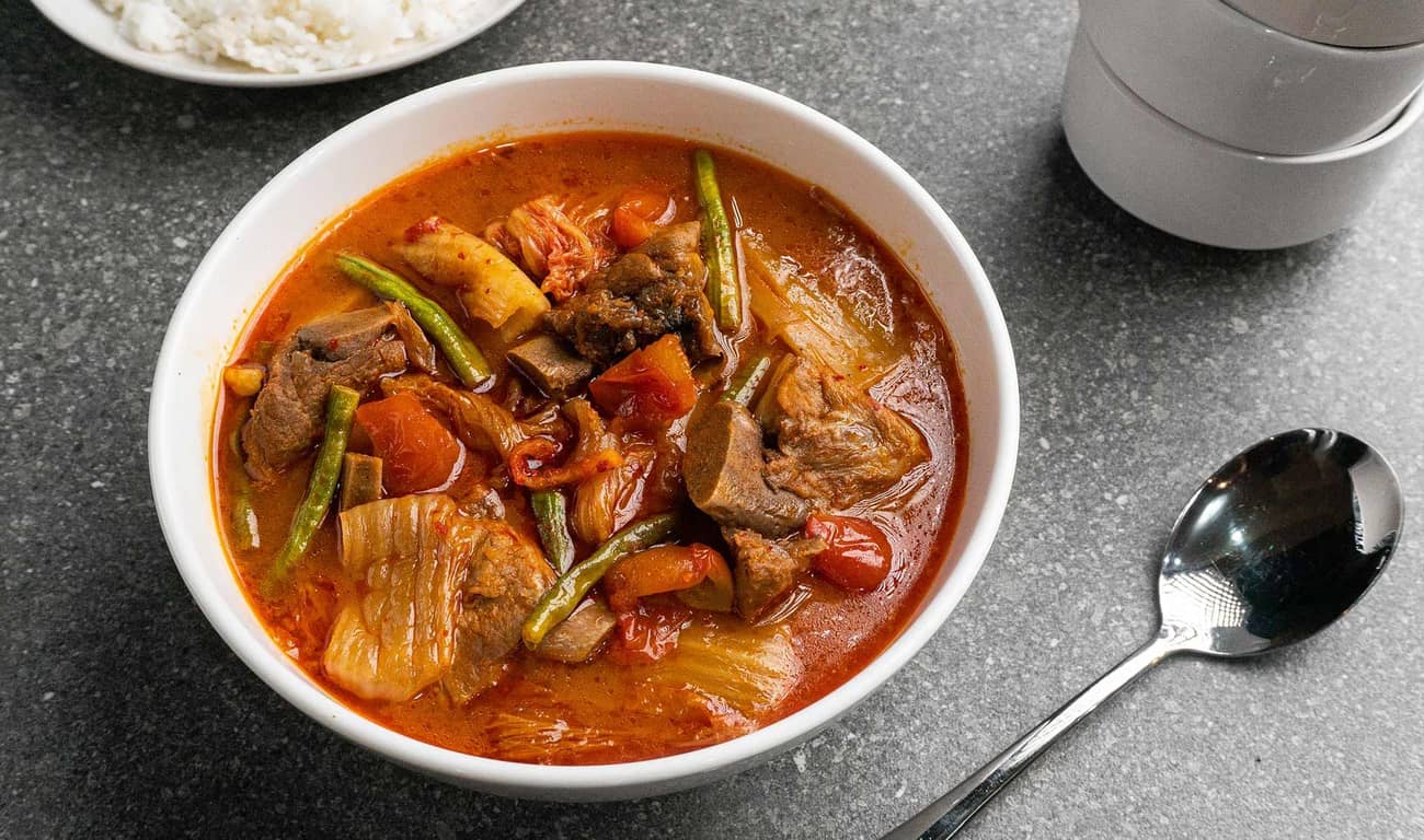 Spicy Kimchi Sinigang