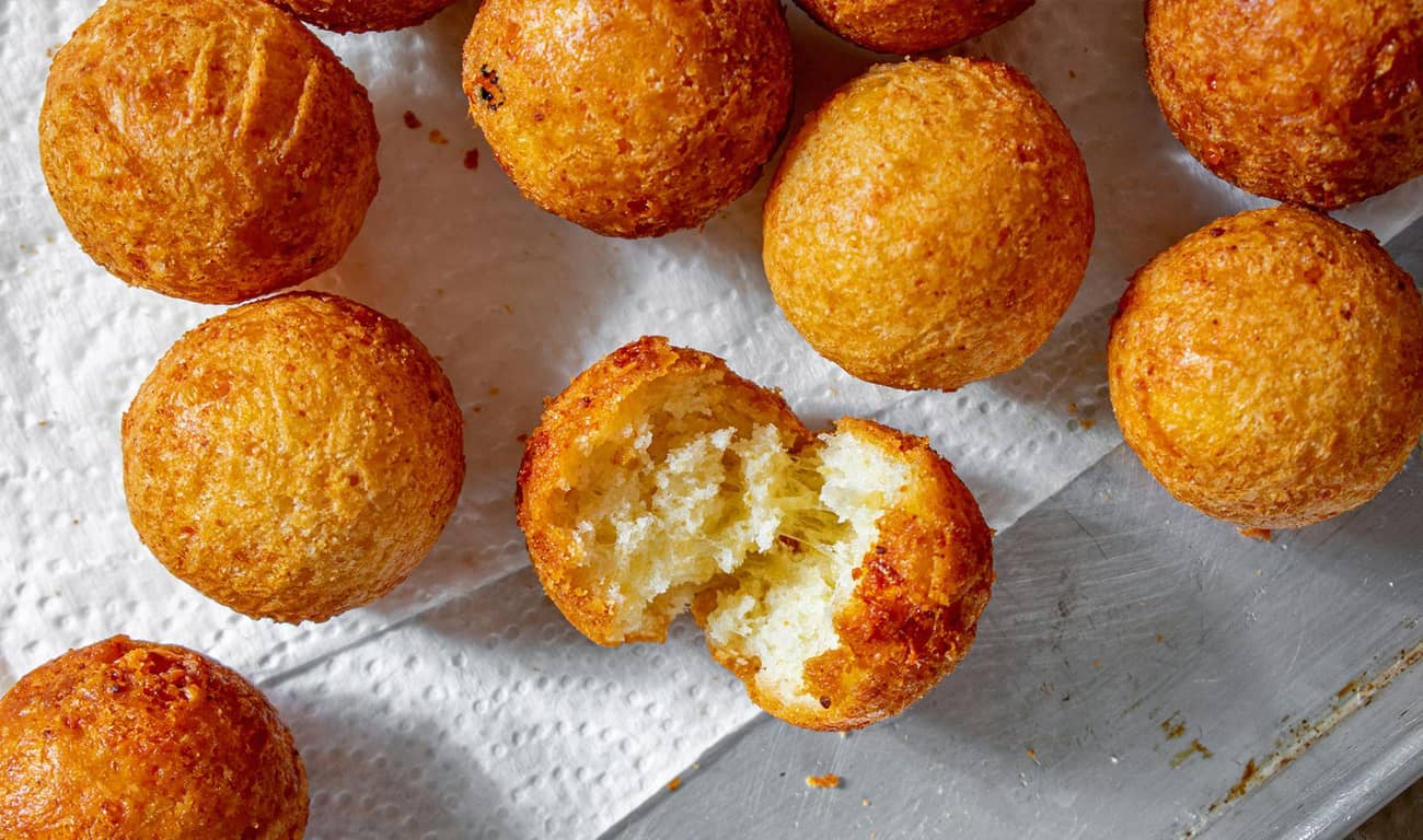 Parmesan-Cheddar Donut Balls