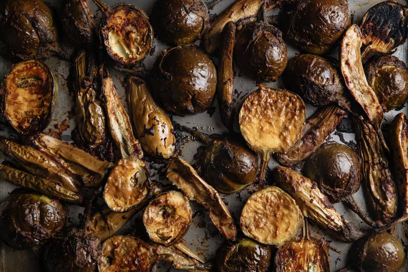 Roasted Miso Eggplant Steak